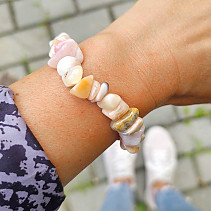 Botswana pink agate bracelet