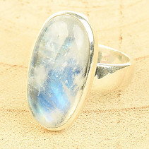 Moonstone silver ring Ag 925/1000 10.1g (size 60)