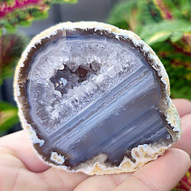 Gray agate geode with hollow 128g (Brazil)