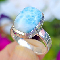 Ring silver larimar Ag 925/1000 6.5g size 59