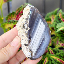 Gray agate geode with hollow 178g (Brazil)