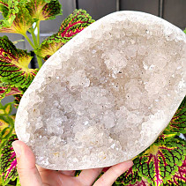 Agate geode with crystal inside 1537g