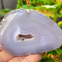 Geode gray agate with a hollow Brazil 218g