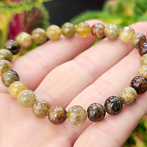 Garnet green bracelet balls 8mm