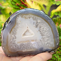 Brazil agate geode with hollow 223g