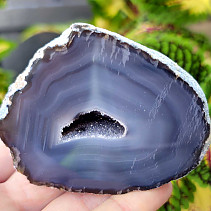 Agate gray geode with a hollow 179g from Brazil