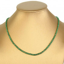 Emerald necklace Ag 925/1000 45cm 7.6g