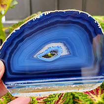 Agate polished slice with cavity from Brazil 119g