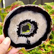 Agate polished slice with cavity from Brazil 125g