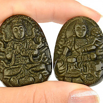 Golden obsidian Buddha approx. 40mm