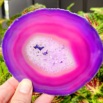 Agate polished purple slice from Brazil 120g