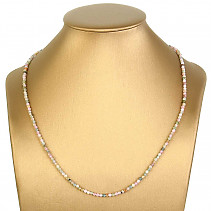 Necklace tourmaline multicolor facet cut Ag 925/1000 approx. 52cm