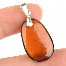 Hessonite garnet pendant Ag 925/1000 5.4g