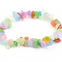 Multicolor bracelet chopped shapes