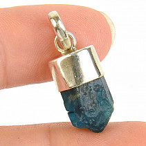 Apatite crystal pendant Ag 925/1000 3.5g