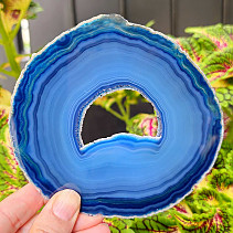 Agate polished slice with cavity from Brazil 87g