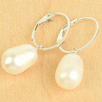 Silver earrings with pearl Ag 925/1000