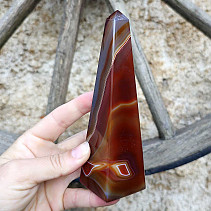 Brown agate obelisk 314g (Brazil)