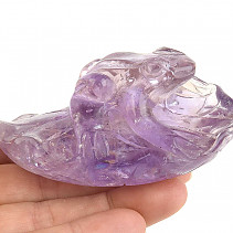 Amethyst frog with burdock 160g