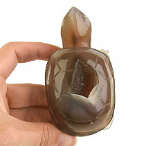 Agate turtle with cavity 239g