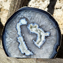 Geode natural agate with cavity Brazil 996g