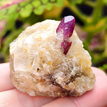 Ruby crystal in mother rock 60g India