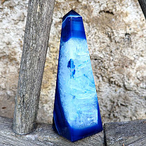 Blue agate obelisk 373g (Brazil)