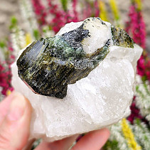 Tourmaline verdelite crystal in natural crystal (Brazil) 549g