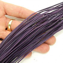 Leather strap pendant purple 1pc