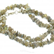 Labradorite necklace chopped shapes 45 cm