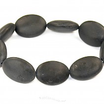 Dyed black agate bracelet 25x18mm