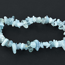 Light blue aquamarine bracelet chopped shapes