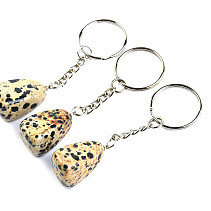 Key Chain Dalmatian jasper
