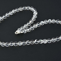 Crystal necklace beads 8 mm 49 cm