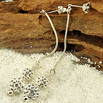 Silver earrings for women Ag 925/1000 35 mm