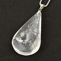 Crystal drop pendant jewelry larger metal