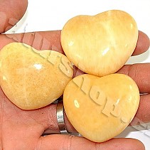 Kalcit žlutý srdce 40mm