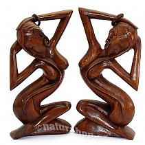 Žena - dřevěná socha (Indonésie) 30cm