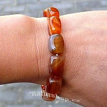 Orange agate bracelet Quadrics