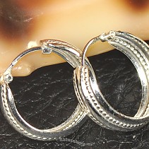 Silné kroužky zdobené stříbro 925/1000 18mm