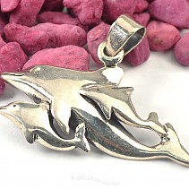 Silver pendant dolphins Ag 925/1000