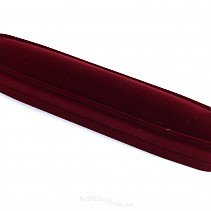 Long velvet gift box oval burgundy