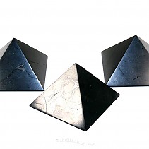 Šungit pyramida (Rusko) 6cm leštěná