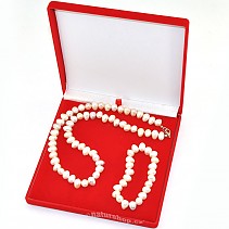 Bílé velké perly dárková sada v krabičce (53cm)