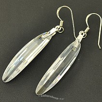 Women's earrings with cut stones silver hooks