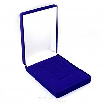 Sametová dárková krabička modrá 12 x 9cm