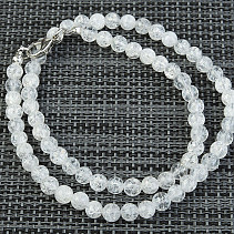 Crystal necklace beads 6 mm 43 cm