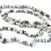 Dendritic opal necklace 90 cm