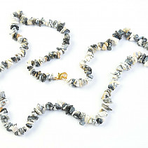 Dendritic opal necklace 60 cm