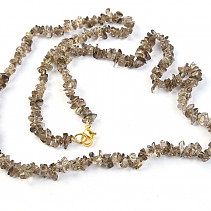 Smoky quartz necklace 60 cm
